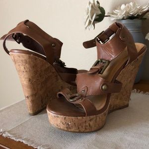 Buckle Wedge Sandal